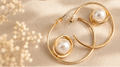 Pearl Swirl Hoops