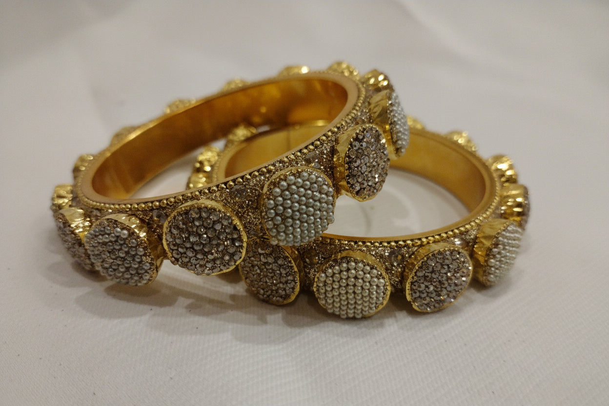 Two Tone Stud Bangle