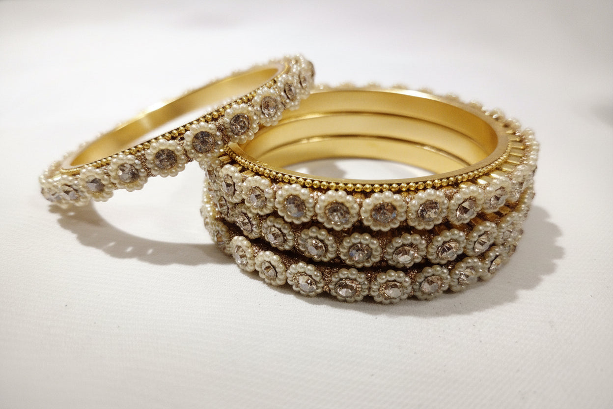 Leela Peal Floral Bangle