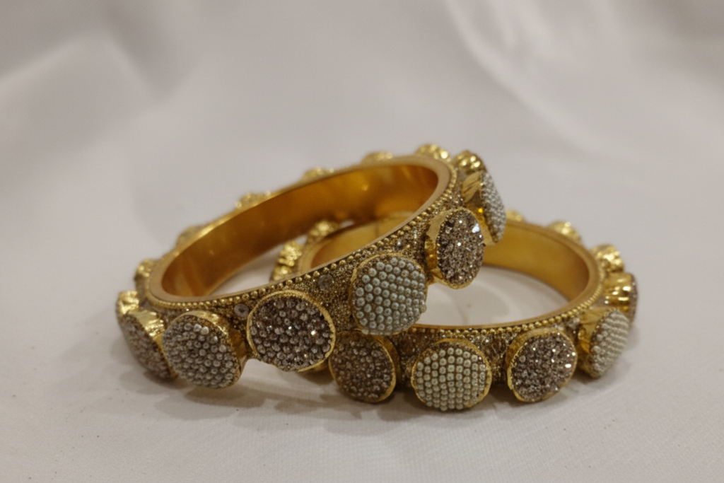 Two Tone Stud Bangle