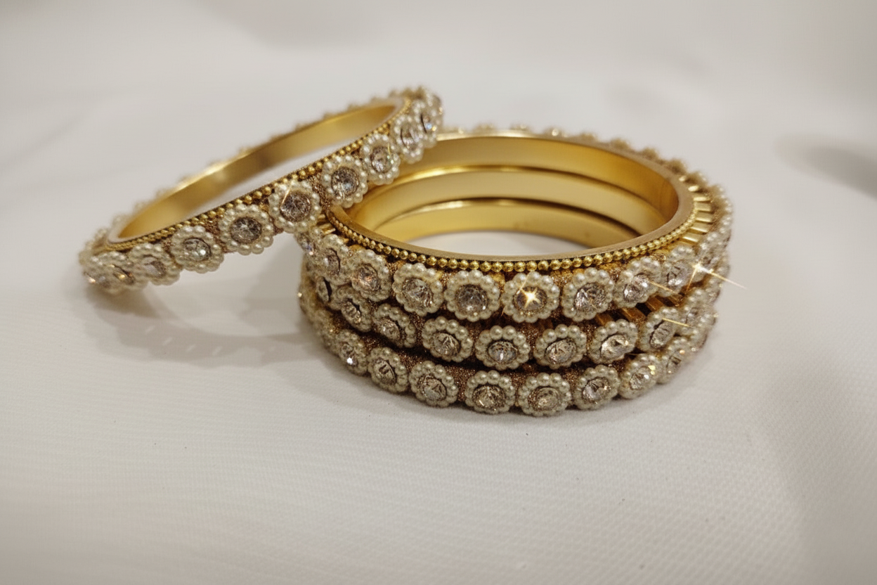 Leela Peal Floral Bangle